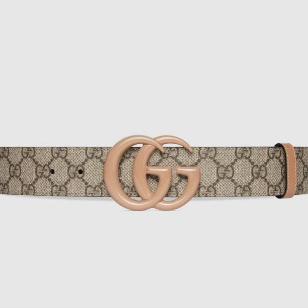 New Gucci Marmont Monogram Belt - Picture 4 of 6